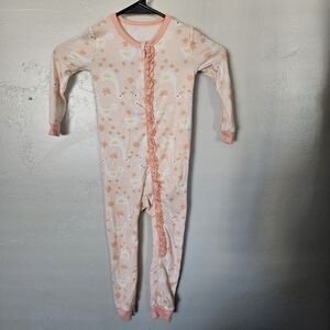 Sleep on It Baby Girl 24 Months One Piece Footless Pajamas Flamingo Peach Pink